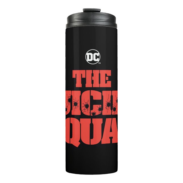 The Suicide Squad | Red and Black Logo Thermal Tumbler (Front)