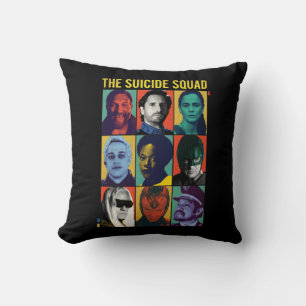 The Suicide Squad   Retro Grid With Amanda Waller Cushion