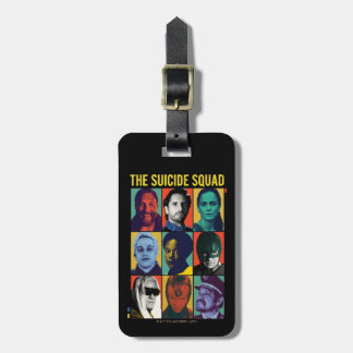 The Suicide Squad | Retro Grid With Amanda Waller Luggage Tag