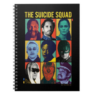 The Suicide Squad Retro Grid With Amanda Waller Notebook