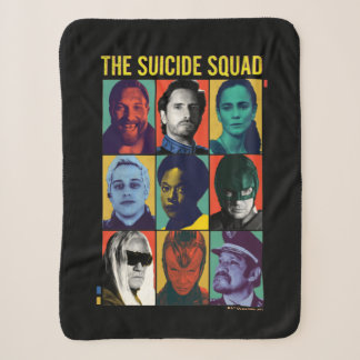 The Suicide Squad | Retro Grid With Amanda Waller Sherpa Blanket
