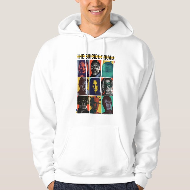 The Suicide Squad | Retro Grid With Harley Quinn Hoodie (Front)