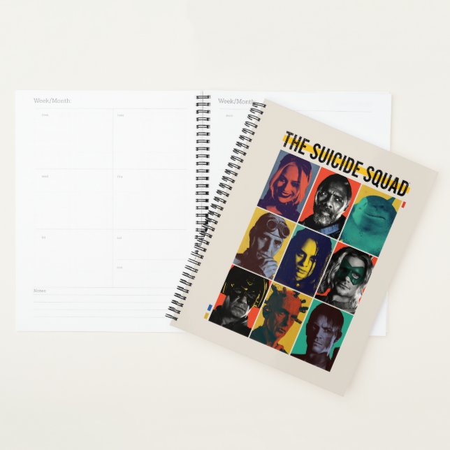 The Suicide Squad | Retro Grid With Harley Quinn Planner (Display)