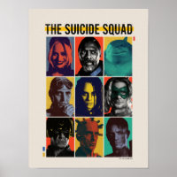 The Suicide Squad | Retro Grid With Harley Quinn