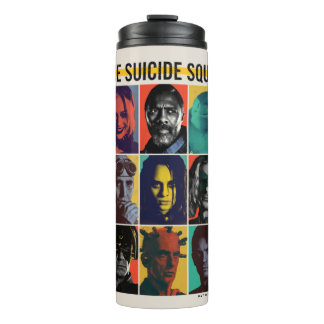 The Suicide Squad | Retro Grid With Harley Quinn Thermal Tumbler
