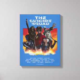 The Suicide Squad Retro-Style Movie Poster Canvas Print