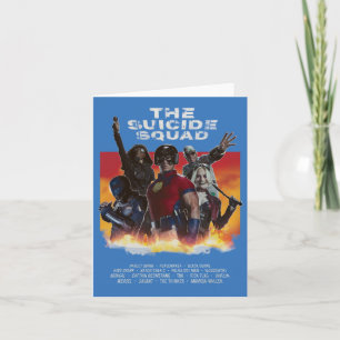 The Suicide Squad   Retro-Style Movie Poster Note Card