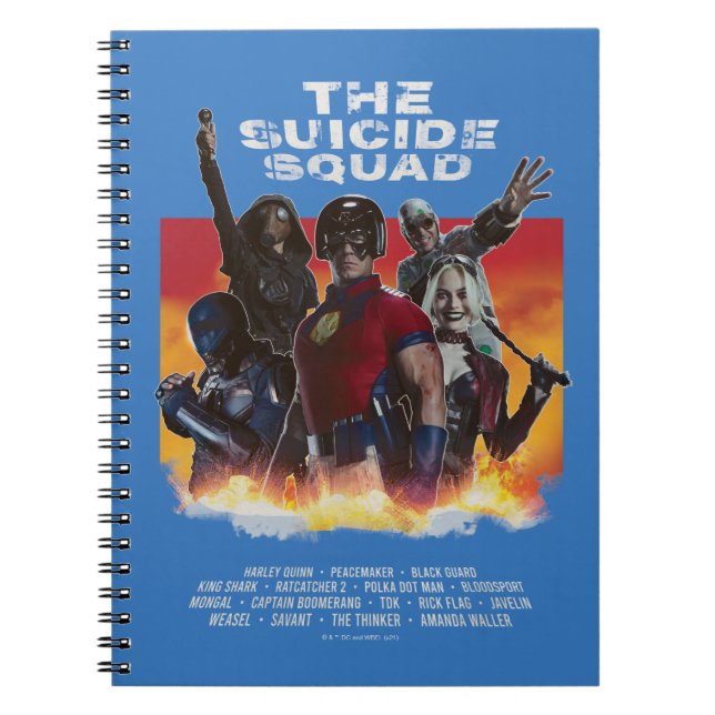 The Suicide Squad | Retro-Style Movie Poster Notebook (Front)