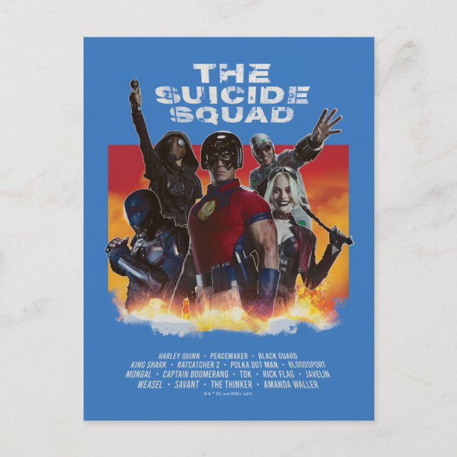 The Suicide Squad | Retro-Style Movie Poster Postcard (Front)