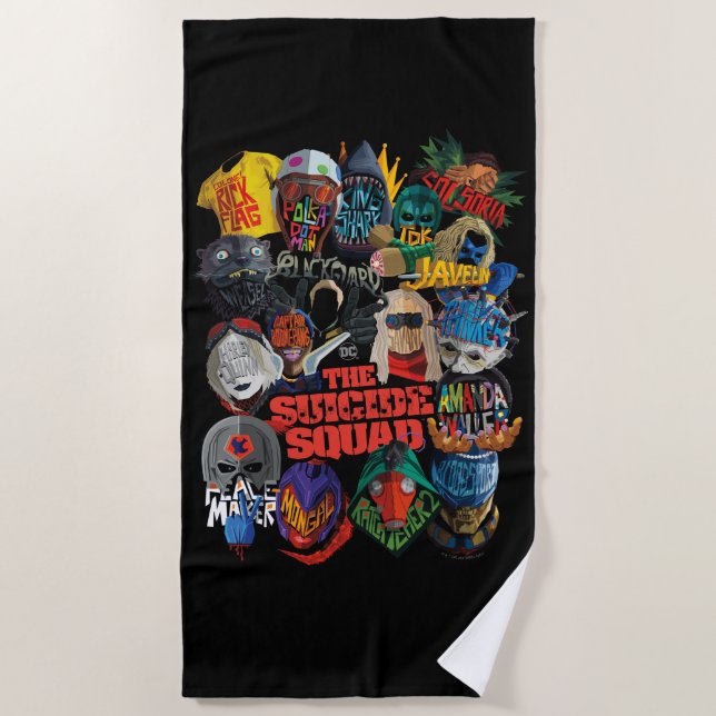 The Suicide Squad | Stylised Avatars Beach Towel (Front)