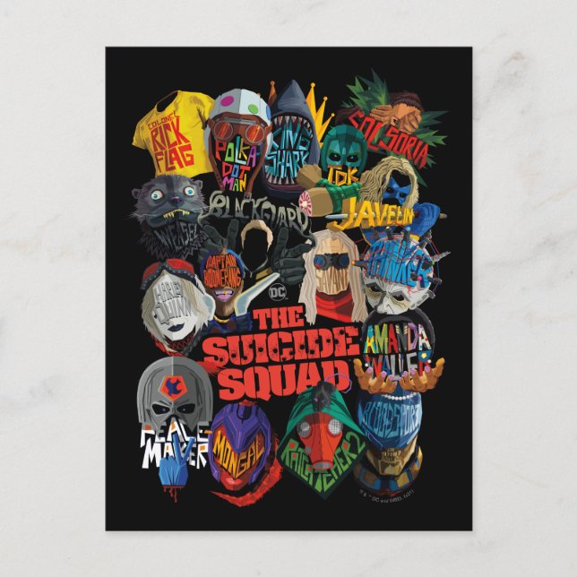 The Suicide Squad | Stylised Avatars Postcard (Front)