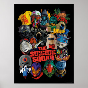 The Suicide Squad   Stylised Avatars Poster