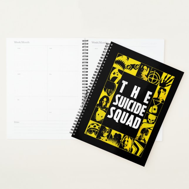 The Suicide Squad | Yellow & Black Icon Blocks Planner (Display)