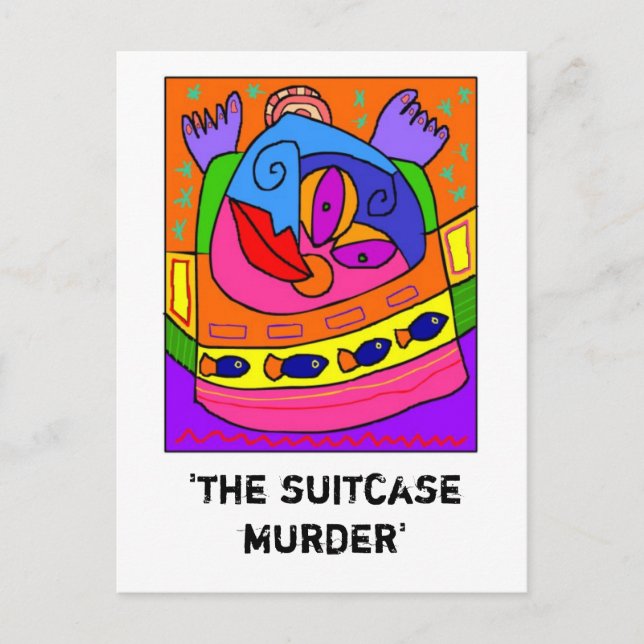 'the suitcase murder' postcard (Front)