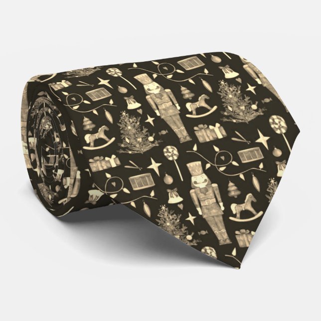 The Suite Nutcracker Christmas Tie (Rolled)