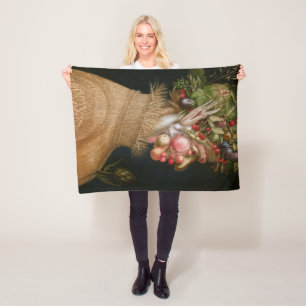 The Summer, Arcimboldo Fleece Blanket