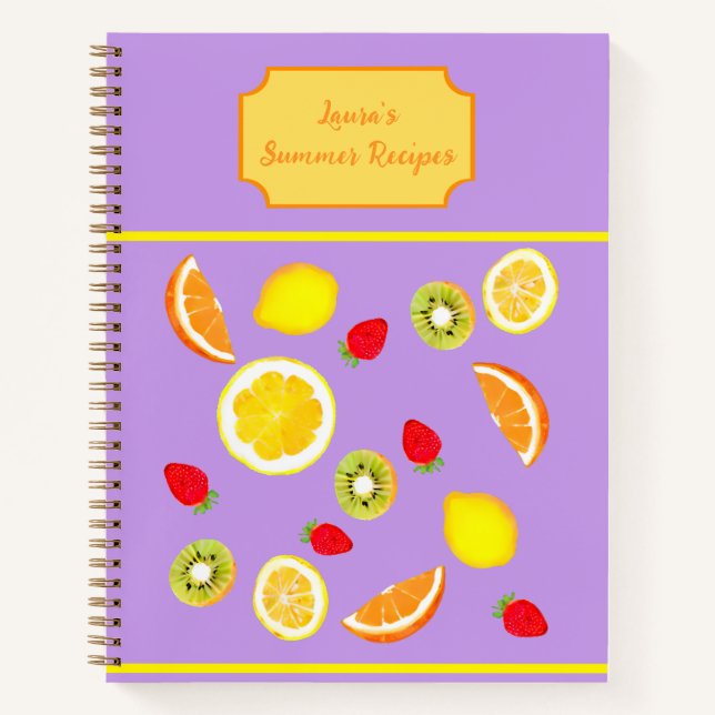 The Summer cooking book - colourful summer fruits (Front)