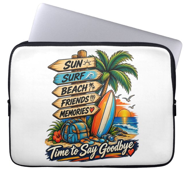 The Summer Goodbye Laptop Sleeve (Front)