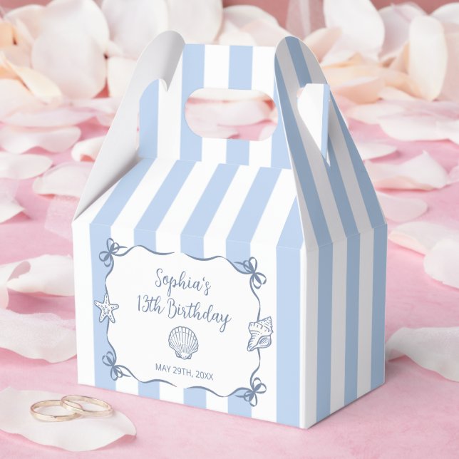The Summer Hand Drawn Birthday Favour Box (Wedding)