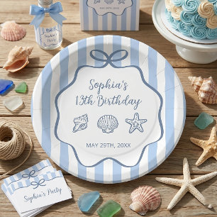 The Summer Hand Drawn Birthday Paper Plates