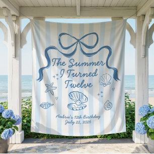 The Summer I turned 12 Birthday Banner  Tapestry