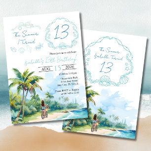 The Summer I Turned 13 Birthday Invitation