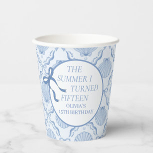 The Summer I Turned Fifteen 15th Birthday Paper Cups