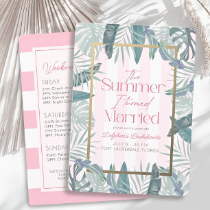 The Summer I Turned Married Bachelorette Weekend Invitation