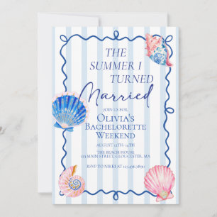 The Summer I Turned married coastal Bachelorette Invitation