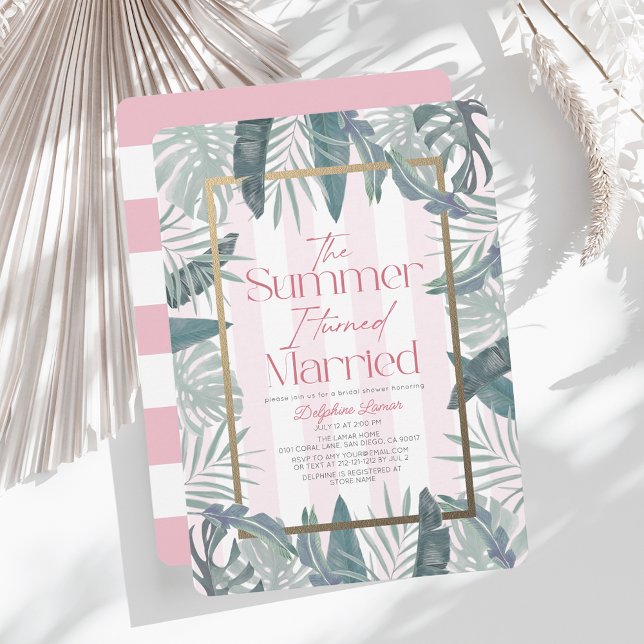 The Summer I Turned Married Resort Bridal Shower Invitation (Creator Uploaded)