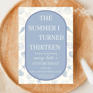 The Summer I Turned Pretty Birthday Invitation