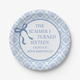 The Summer I Turned sixteen 16th Birthday Paper Plate