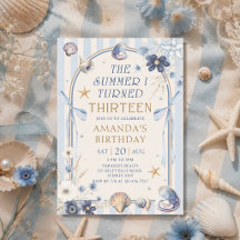 The Summer I Turned Thirteen Coastal Birthday