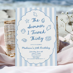 The Summer I Turned Thirty 30th Birthday Party Invitation