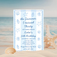 The Summer I Turned Thirty Seashell 30th Birthday