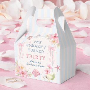 The Summer I Turned Thirty Seashell Birthday Favour Box