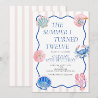 The Summer I Turned Twelve 12th Birthday