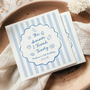 The Summer I Turned Twenty 20th Birthday Party Napkin