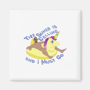 The Summer Is Calling and I Must Go Magnet