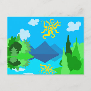 The Summer Lake Postcard