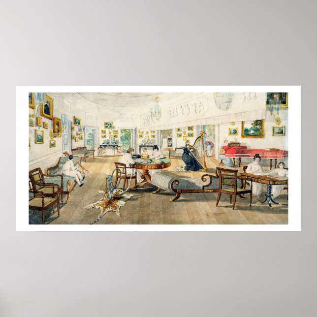 The Summer Room in the Artist's House at Patna, In Poster (Front)