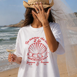The Summer She Said I Do Custom Bachelorette Shirt