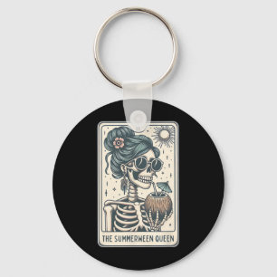The Summerween Queen Tarot Card  Key Ring