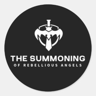 THE SUMMONING OF REBELLIOUS ANGELS  CLASSIC ROUND STICKER