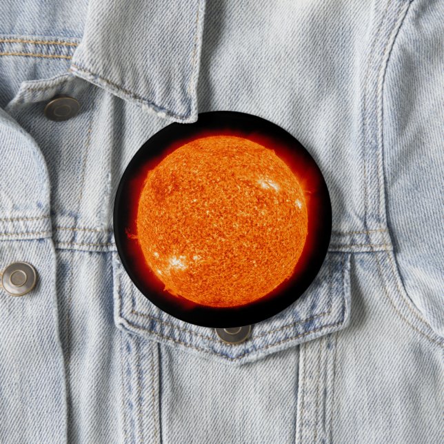 The Sun 10 Cm Round Badge (In Situ)