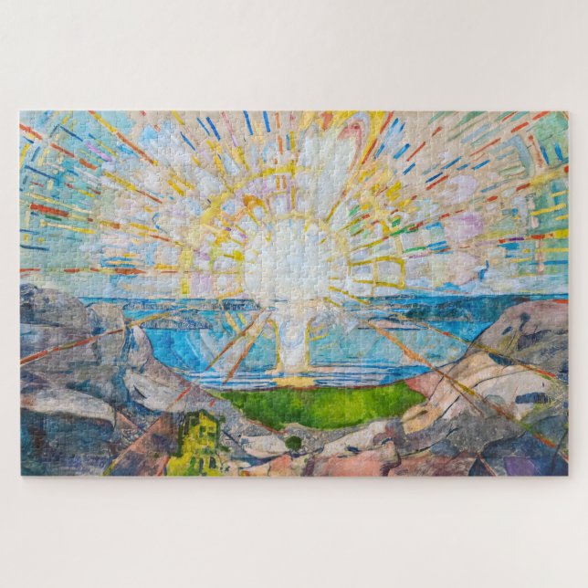 The Sun 1909 | Edvard Munch | Jigsaw Puzzle (Horizontal)