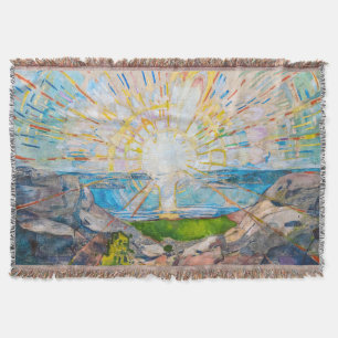 The Sun 1909 Edvard Munch Throw Blanket