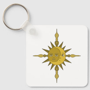The Sun and Moon Key Ring