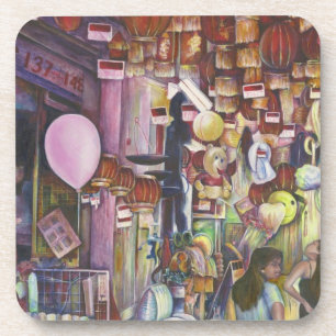 The Sun and Moon Pink Balloon, Singapore Coaster