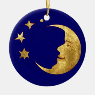 The Sun and the Moon Ceramic Tree Decoration